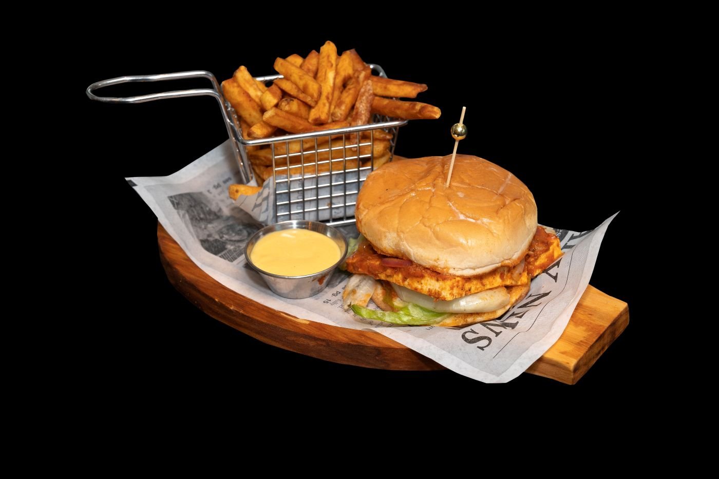 Paneer Tikka Masala Burger