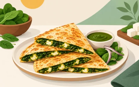 Palak Paneer Quesadilla Morrisville Loves