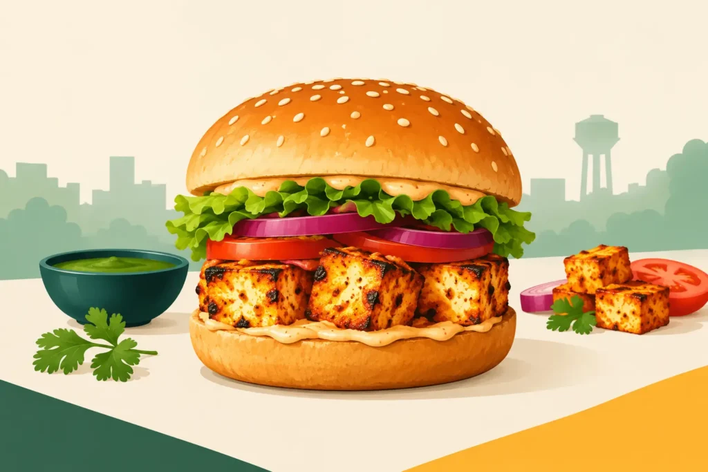 Paneer Tikka Burger Morrisville Gets Bold