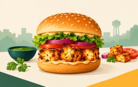 Paneer Tikka Burger Morrisville Gets Bold
